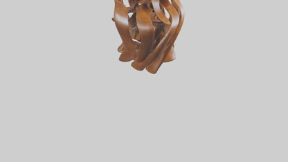 3D model Large wooden sculpture model VR / AR / low-poly