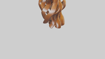 3D model Large wooden sculpture model VR / AR / low-poly