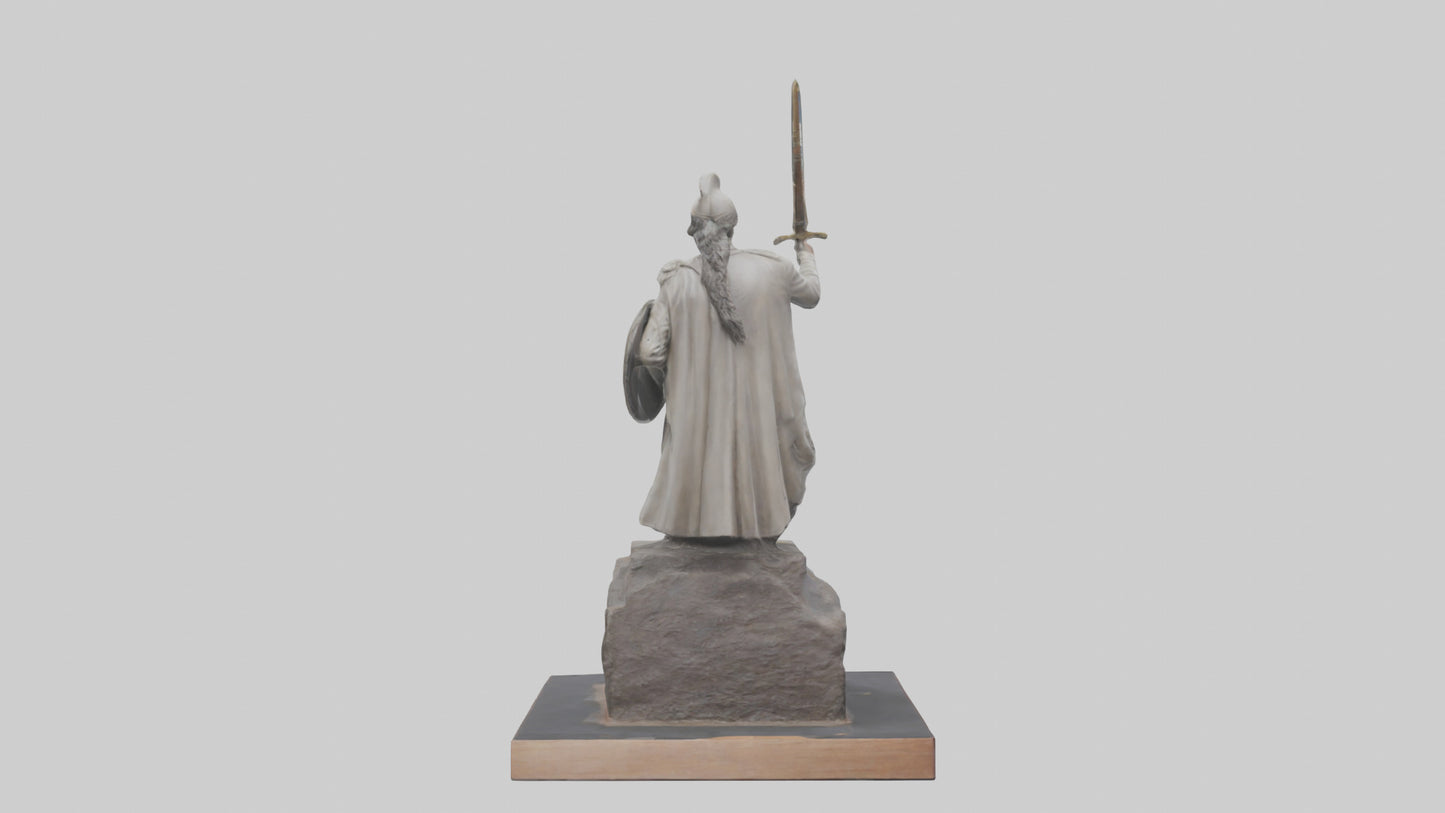 3D model Last Battle of Independence statue model VR / AR / low-poly