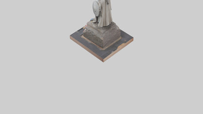 3D model Last Battle of Independence statue model VR / AR / low-poly
