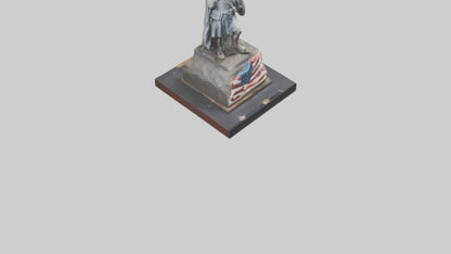 3D model Last Battle of Independence statue model VR / AR / low-poly