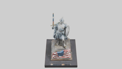3D model Last Battle of Independence statue model VR / AR / low-poly