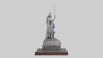 3D model Last Battle of Independence statue model VR / AR / low-poly