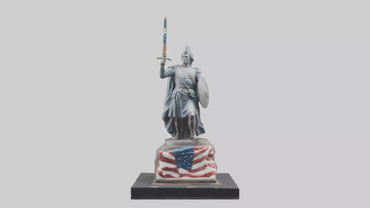 3D model Last Battle of Independence statue model VR / AR / low-poly