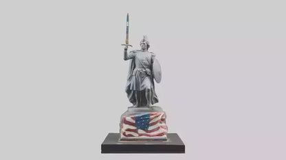 3D model Last Battle of Independence statue model VR / AR / low-poly