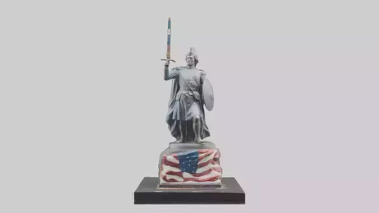 3D model Last Battle of Independence statue model VR / AR / low-poly