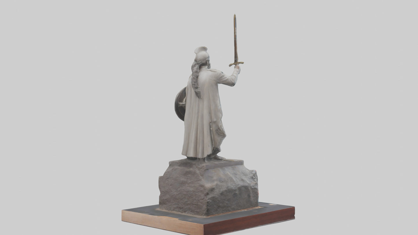 3D model Last Battle of Independence statue model VR / AR / low-poly