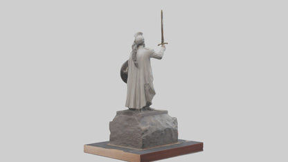 3D model Last Battle of Independence statue model VR / AR / low-poly