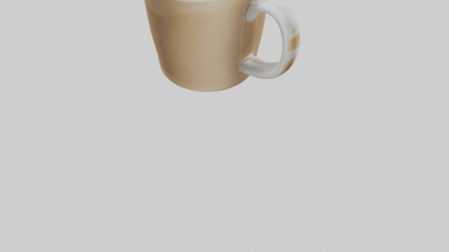 3D model Latte model VR / AR / low-poly