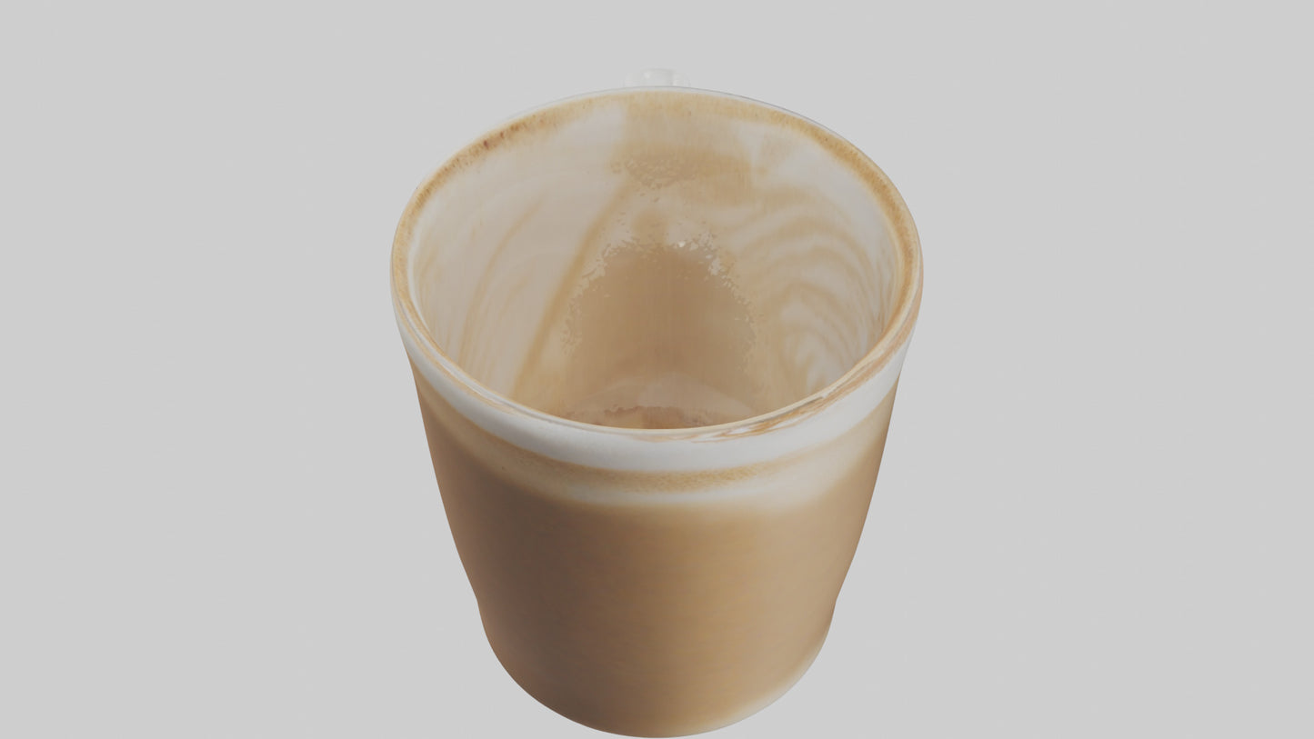 3D model Latte model VR / AR / low-poly