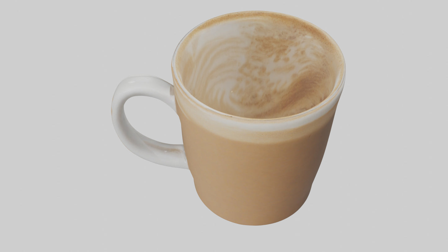 3D model Latte model VR / AR / low-poly