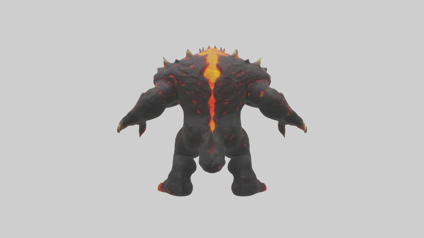 3D model Lava Beast model VR / AR / low-poly