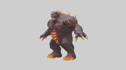 3D model Lava Beast model VR / AR / low-poly