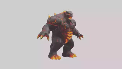 3D model Lava Beast model VR / AR / low-poly