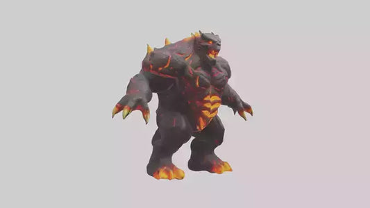 3D model Lava Beast model VR / AR / low-poly