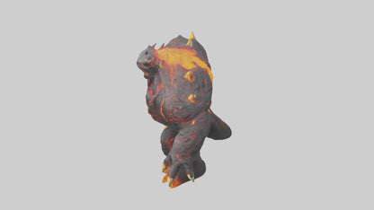 3D model Lava Beast model VR / AR / low-poly