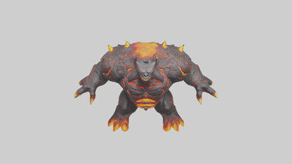 3D model Lava Beast model VR / AR / low-poly