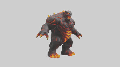 3D model Lava Beast model VR / AR / low-poly