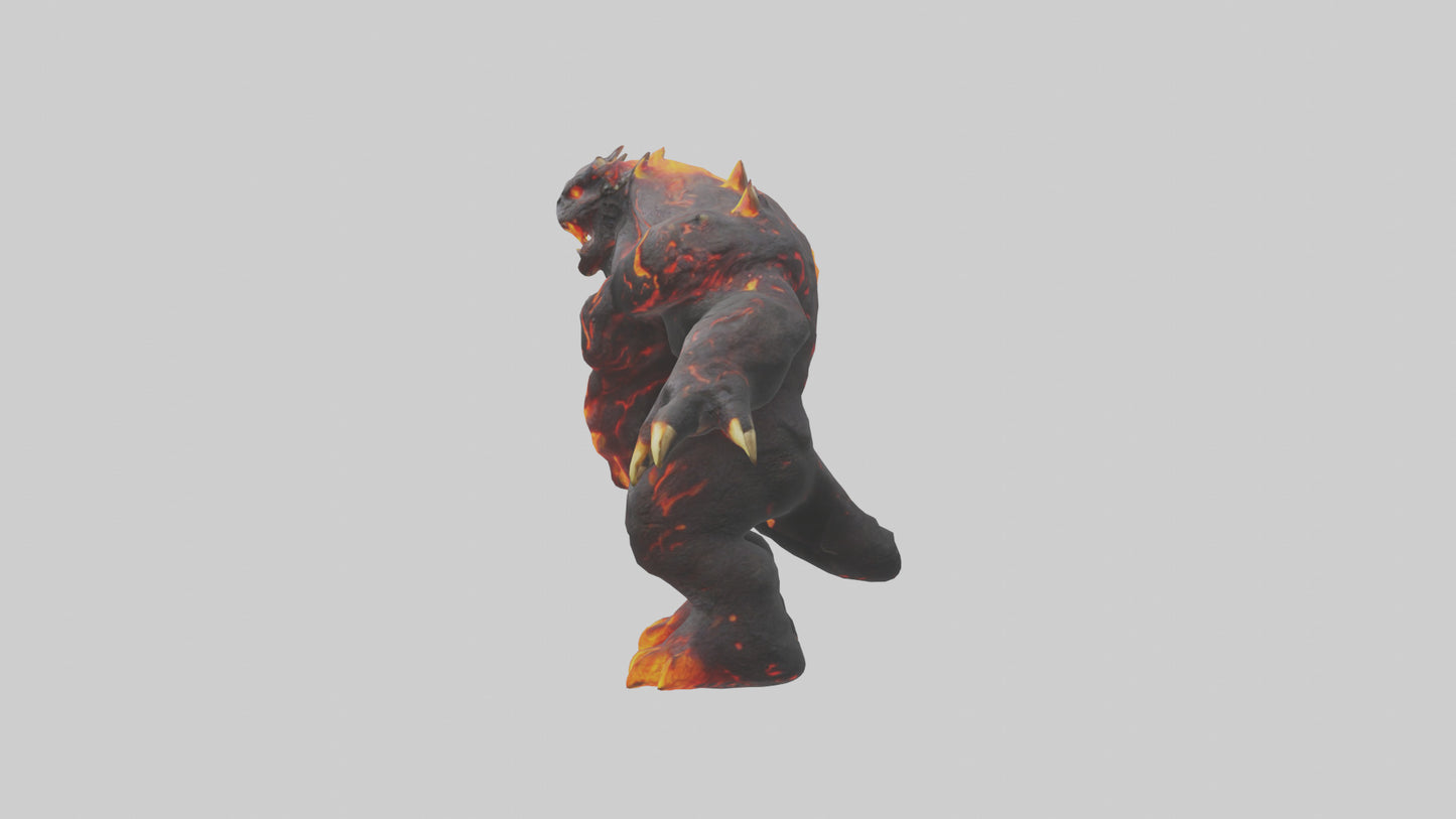 3D model Lava Beast model VR / AR / low-poly
