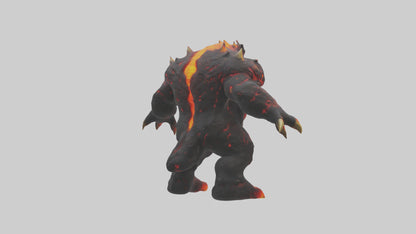 3D model Lava Beast model VR / AR / low-poly