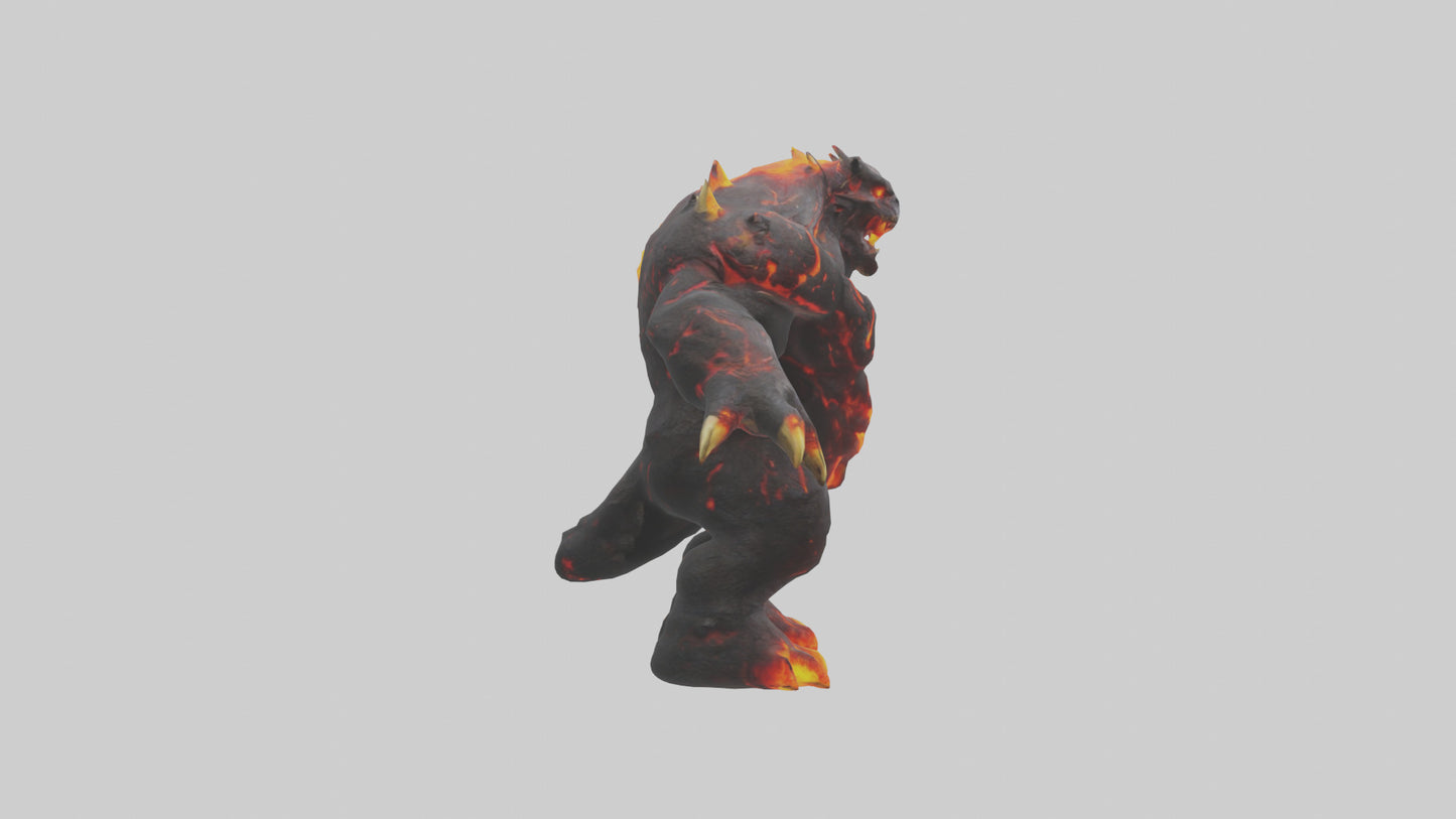 3D model Lava Beast model VR / AR / low-poly