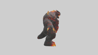 3D model Lava Beast model VR / AR / low-poly