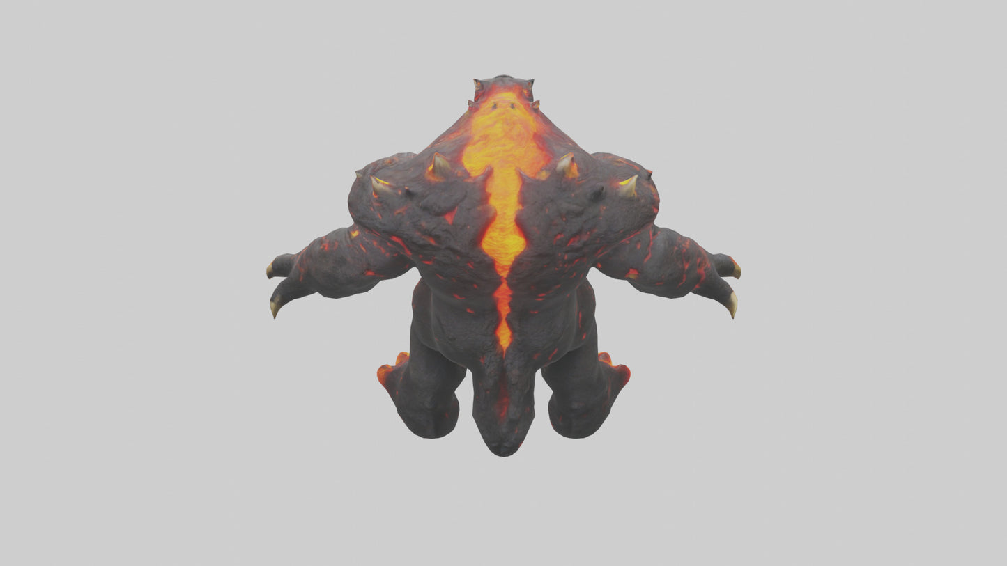 3D model Lava Beast model VR / AR / low-poly