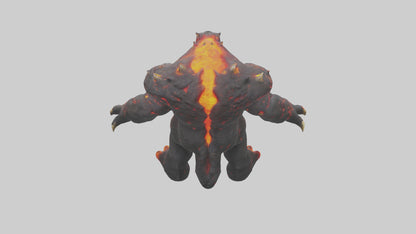 3D model Lava Beast model VR / AR / low-poly
