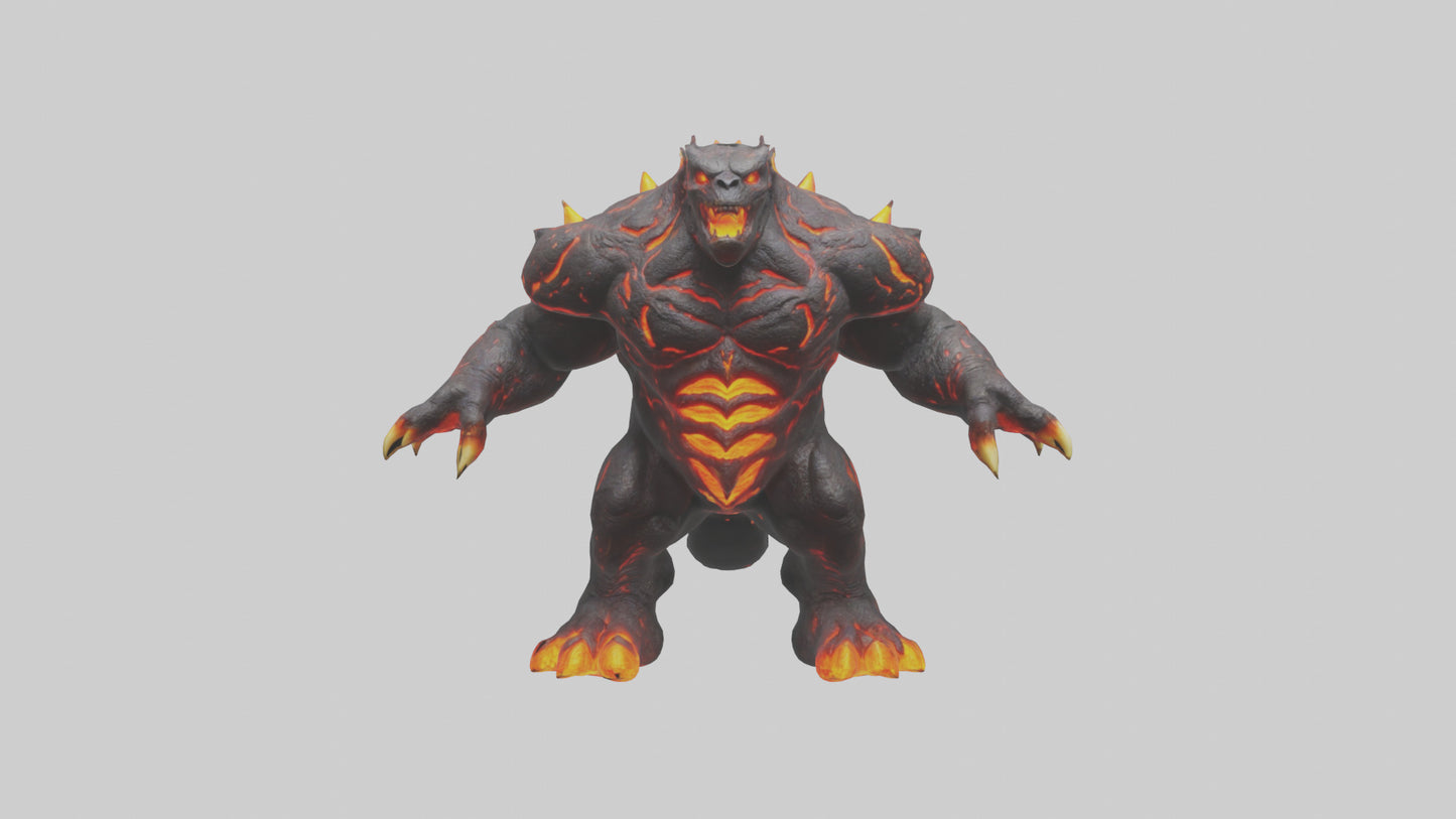 3D model Lava Beast model VR / AR / low-poly