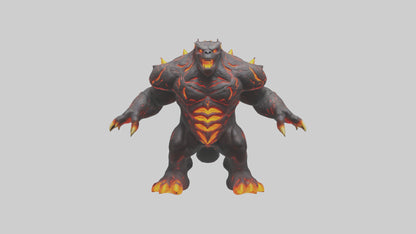 3D model Lava Beast model VR / AR / low-poly