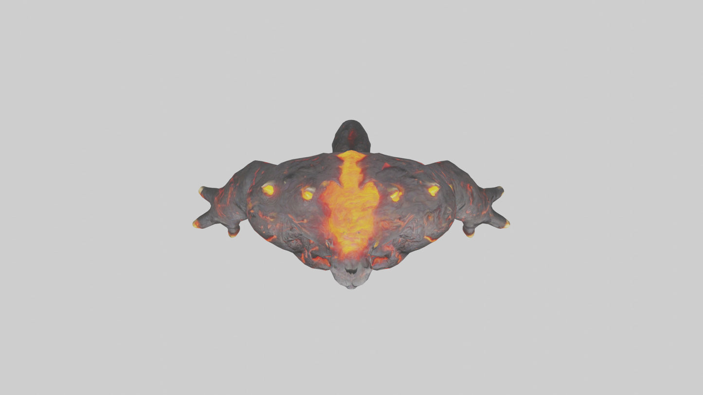 3D model Lava Beast model VR / AR / low-poly