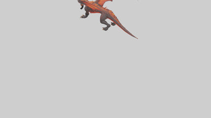 Lava Dragon model VR / AR / low-poly