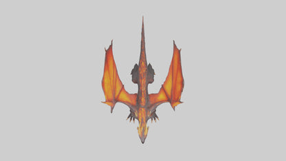 Lava Dragon model VR / AR / low-poly