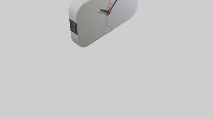 3D model LCD Wall Clock model VR / AR / low-poly