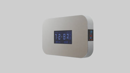 3D model LCD Wall Clock model VR / AR / low-poly