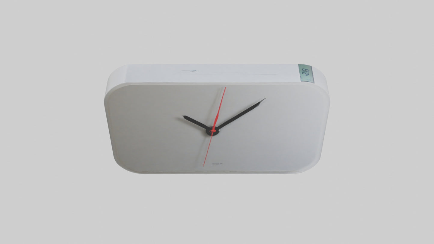 3D model LCD Wall Clock model VR / AR / low-poly