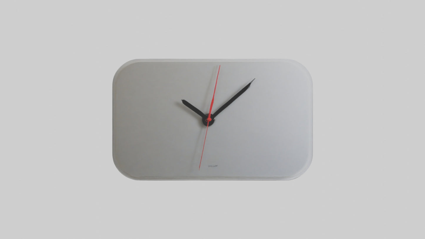 3D model LCD Wall Clock model VR / AR / low-poly