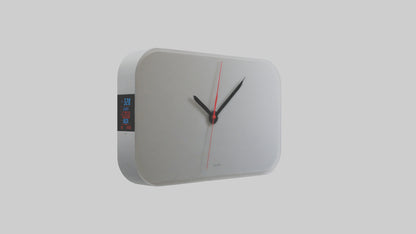 3D model LCD Wall Clock model VR / AR / low-poly