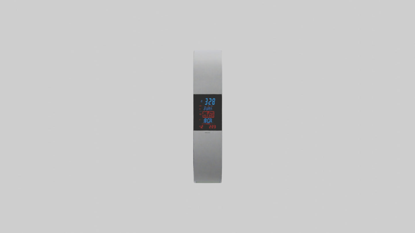 3D model LCD Wall Clock model VR / AR / low-poly