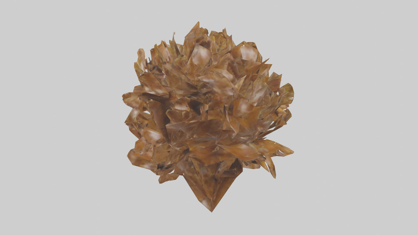 3D model Leaf Cluster Sculpture statue model VR / AR / low-poly