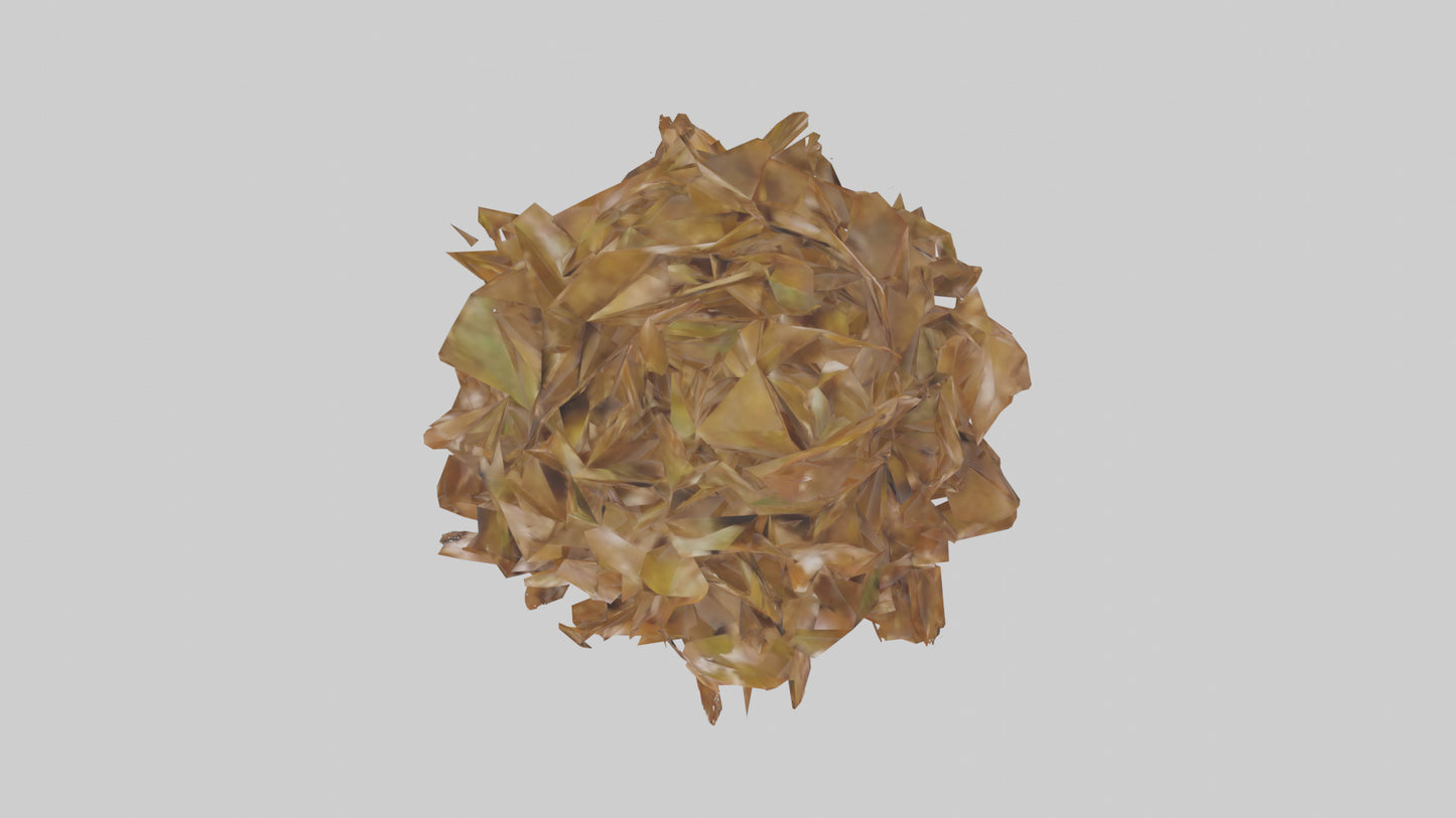 3D model Leaf Cluster Sculpture statue model VR / AR / low-poly