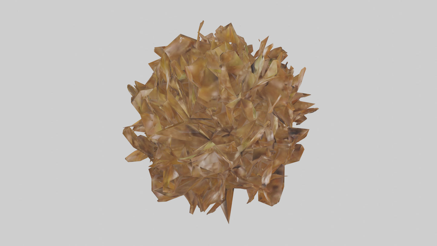 3D model Leaf Cluster Sculpture statue model VR / AR / low-poly