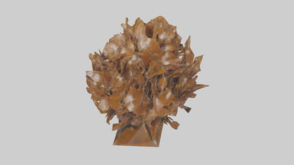 3D model Leaf Cluster Sculpture statue model VR / AR / low-poly