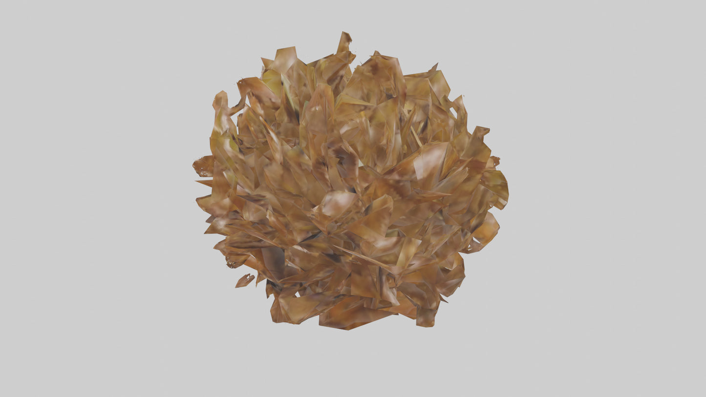 3D model Leaf Cluster Sculpture statue model VR / AR / low-poly