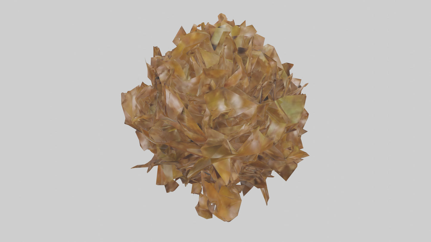 3D model Leaf Cluster Sculpture statue model VR / AR / low-poly