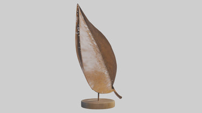 3D model Leaf in Wind Sculpture model VR / AR / low-poly