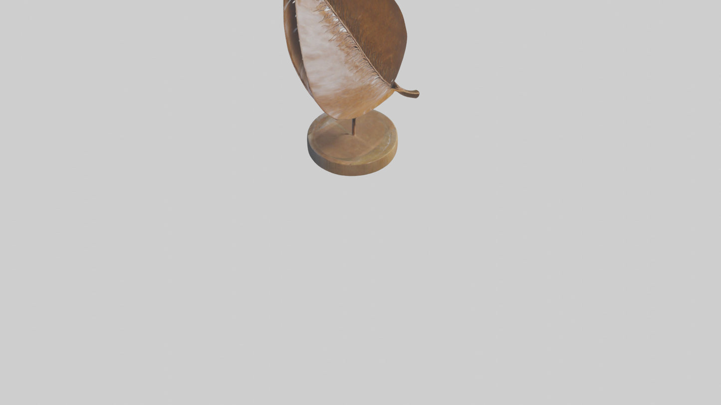 3D model Leaf in Wind Sculpture model VR / AR / low-poly