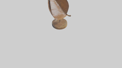 3D model Leaf in Wind Sculpture model VR / AR / low-poly