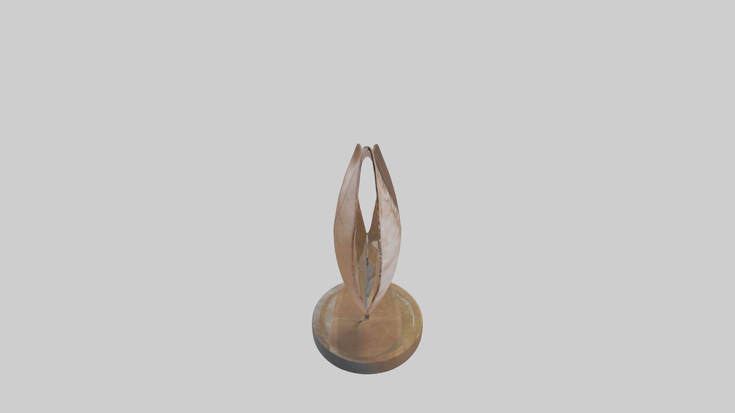 3D model Leaf in Wind Sculpture model VR / AR / low-poly