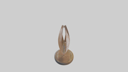 3D model Leaf in Wind Sculpture model VR / AR / low-poly
